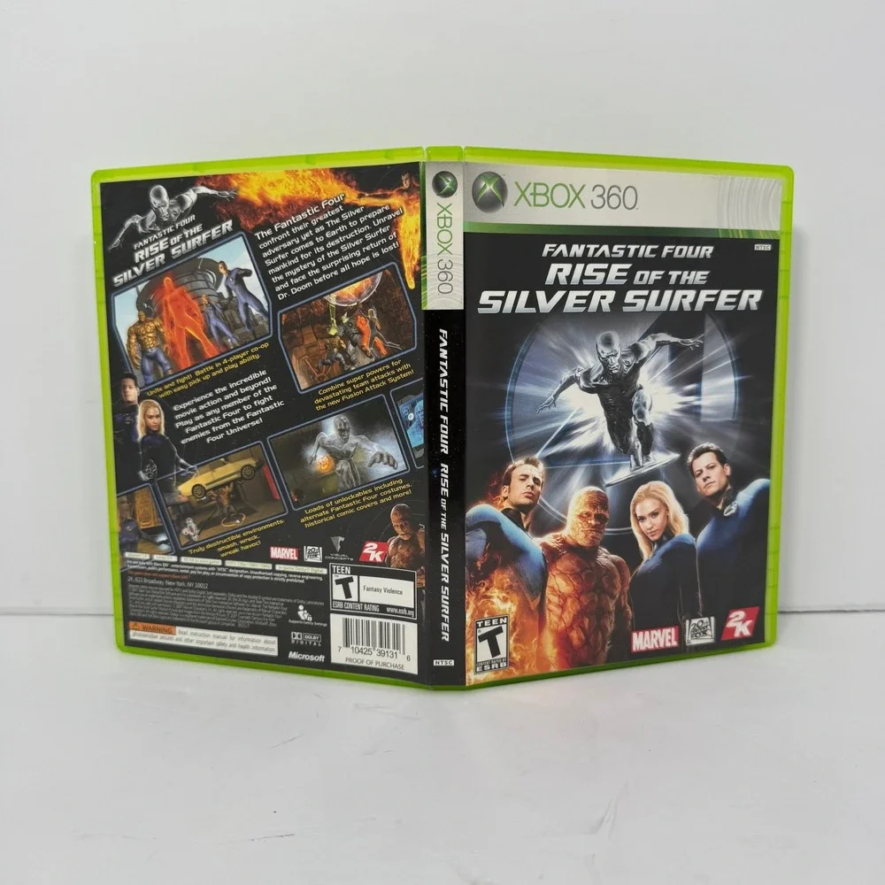 Fantastic Four: Rise of the Silver Surfer Xbox 360 Game Complete CIB Tested